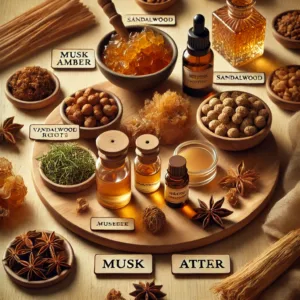 ingredients for musk amber attar